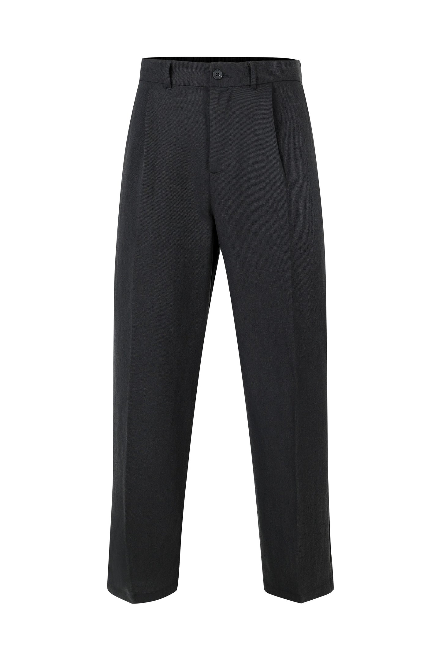 Helio Pleated Relaxed Trouser - Black