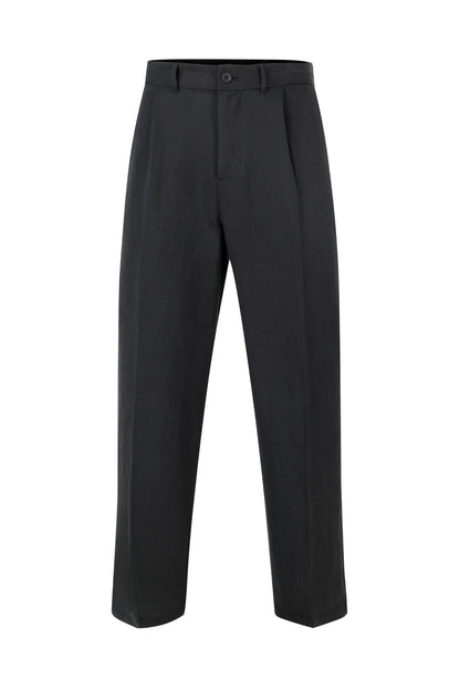 Helio Pleated Relaxed Trouser - Black