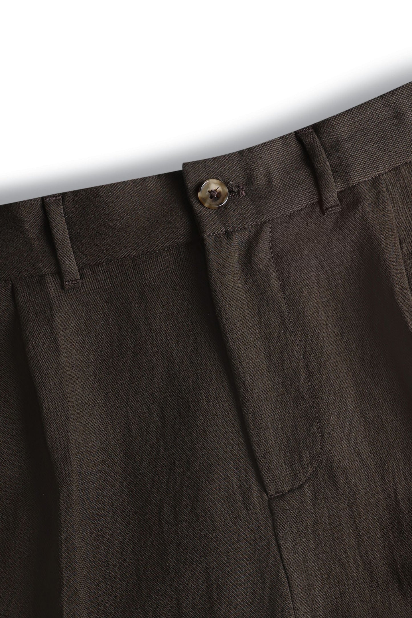 Helio Pleated Relaxed Trouser - Brown