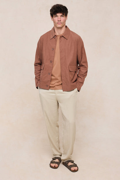 Diego Patch Pocket Tailored Jacket - Rust