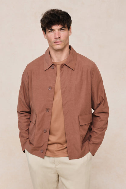 Diego Patch Pocket Tailored Jacket - Rust