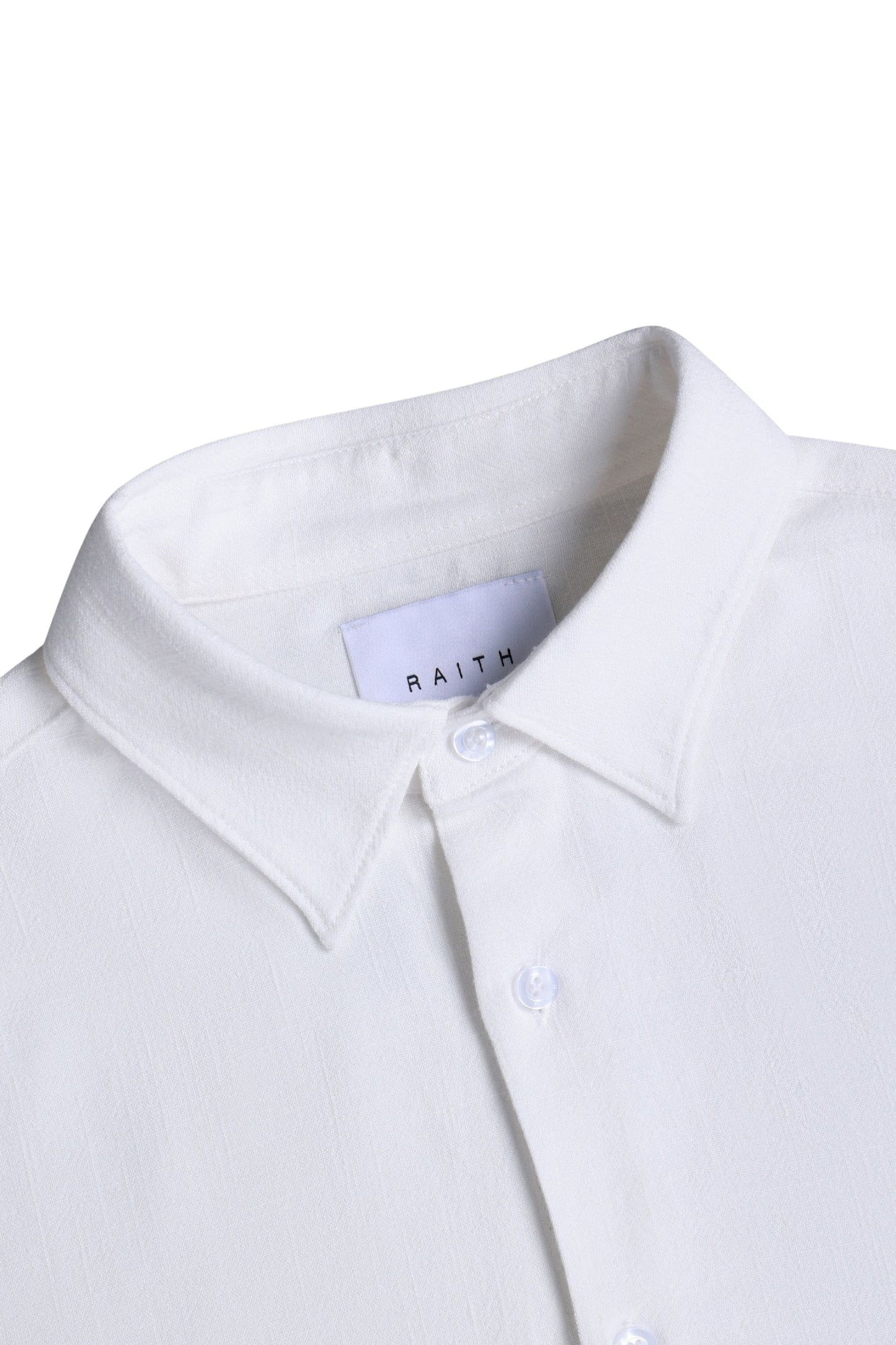 Cami Linen Classic Collar Shirt - Ecru